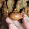 Adorno para Maceta con Mango de Tuya Añeja con Alto Contenido de Aceite, Aroma Dulce y Duradero, Talla en Madera Maciza, Adorno para Maceta con Mango de Superficie Lisa