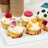 Vaso de papel para pasteles de alta gama, dorado y plateado, de un solo lado, con papel de aluminio rizado, resistente al aceite y a altas temperaturas, soporte para papel para muffins, vaso enrollable