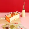Caja de Empaque para Tartaleta de Huevo, No Requiere Plegado, Desechable, Caja de Cartón para 4 Tartaletas de Huevo Portuguesas, Caja de Papel para Llevar para Horneado de Alimentos Comercial