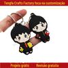 Boneca Policial Caixa Surpresa Personalizada Estéreo Pvc Plástico Macio Feita à Mão Moldada por Injeção Boneca Mascote de Vinil Personalizada Enfeites de Resina