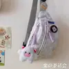 Bolsa feminina simples e casual estilo ins, bolsa transversal fresca e natural, bolsa de peito esportiva, bolsa de cintura versátil de nicho para estudantes