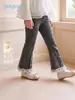 Calça Legging Infantil Jellybaby Outono Calça Infantil com Renda Roupa de Outono para Menininha Calça Flare para Criança Pequena