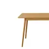 Conjunto de mesa de comedor y sillas nan bambú moderno y sencillo, mesa de comedor rectangular para casas pequeñas, una mesa y cuatro sillas