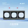 Asia Central Rusa Tipo 86 Interruptor Socket Estándar Europeo, Panel Gris Estilo Ruso, Control Único, Ignífugo, Enchufe Estilo Ruso