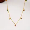 Collar Celebración Cibernética con Borla de Gotas de Agua de Circonita Dulce Cadena de Cuentas de Diamante Brillante para Mujer Cadena para Clavícula Estilo Japonés y Coreano Collar Fresco y Dulce
