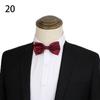 Acessórios masculinos de negócios gravata arco de cor sólida gravata fivela ajustável colarinho flor melhor homem gravata de casamento local atacado