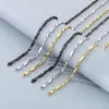 Estilo Minimalista Diseño de Nicho Pulsera de Acero de Titanio de Gama Alta Cadena Biselada de Moda Collar Joyería para Hombres y Mujeres