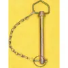 Pasador de remolque cromado con cadena anti-pérdida pasador de posicionamiento galvanizado pasador de seguridad con agujero eje de pasador fabricante
