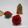 Flores Artificiais de Botão de Chá Pequenas, Decorações de Flores Artificiais para Festas de Casamento, Acessórios de Cabelo, Pentes de Cabelo, Arranjos de Flores, DIY para Caixa de Presente de Bolo