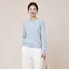 Suéter de Punto Minimalista para Viajes Diarios para Mujer Otoño Invierno Casual Capa Base Cuello Redondo Camiseta Base Suéter Cómodo Moldeador Versátil