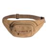Riñonera de Lona, Bolso Cruzado de Hombro Multifuncional de Gran Capacidad para Exteriores para Hombres y Mujeres, Senderismo, Ciclismo, Compras, Riñonera de Viaje