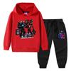 Conjunto de Ropa Unisex para Niños Primavera y Otoño 2026: Conjunto de Dos Piezas para Niños: Sudadera y Pantalón Largo con Gorro y Mangas Largas para Estudiantes y Niños