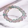 Pulsera de Cristal Flor Explosión Rosa Flor de Cerezo Estilo Súper Hada, Pulsera Dulce de Cuentas Multicolores Hecha a Mano, Regalo para Estudiante Exportación E-Commerce
