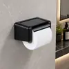 Portarrollos de Papel Higiénico Adhesivo sin Taladro para Baños de Hotel, Montaje en Pared, Portarrollos Abs a Prueba de Humedad, Plástico, Lujo Ligero