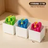 Cesta de Almacenamiento BNBS con Múltiples Compartimentos para Tijeras para Manualidades Preescolares, Caja de Almacenamiento Portátil para Clasificar Cúter y Pinceles