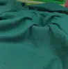 Vestido bordado de estilo antiguo, tejido liso verde oscuro, tela de algodón y lino ecológica, fondo de ropa, mantel, decoración de pared