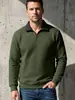 Sudadera jacquard para hombre transfronteriza, nuevo estilo europeo y americano de Amazon, top liso de manga larga, jersey casual de otoño e invierno