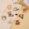 Ins broche de oso de dibujos animados, insignia acrílica linda, pin, accesorio para mochila de estudiante, colgante decorativo, regalo pequeño