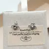 Pendientes de nicho de lujo con diseño de la Reina Madre, elegantes y modernos pendientes de perlas de plata de ley con aguja de plata para mujer.