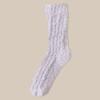 Calcetines de coral polar para pareja, para otoño e invierno, gruesos y cálidos, para dormir en casa, calcetines de felpa con forma de luna, cajas de regalo