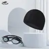 Gorro de natación transfronterizo Tela tipo piel de tiburón Gorro de natación para hombres Adultos Universal Cómodo No aprieta la cabeza Piscina de aguas termales Gorro de natación de color sólido