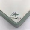 Anillo de dos tonos con tema de hoja, base para anillo DIY, base para anillo de perla, accesorios para joyería, anillo de moda