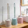 Escova de Banheiro com Base e Cabo Longo Escova de Limpeza para Banheiro Escova Esvaziada para Limpeza de Vaso Sanitário