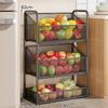 Carrito de Cocina Estante de Almacenamiento Multifuncional de Pie Multicapa para el Hogar Estante de Almacenamiento de Sándwiches Frutas y Verduras Estante de Almacenamiento de Verduras