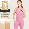 Colete Feminino Quente Abdominal Dupla Face Escovado Slim-Fit Sem Costura, Camiseta Base Tamanho Grande, Forrado com Fleece e Espessado, Adequado para Roupas de Exterior