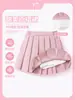 Faldas para Niñas 2026 Nueva Elegante Falda Plisada a Cuadros Morados para Niños Falda Corta de Princesa para Verano Atuendo de Verano