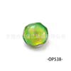 F136 Titanium Ear Nail Wavy Edge Incrustado Aurora Opal Ear Nail G23 Liga de Titânio Corpo Humano Punção Jóias Lip Nail