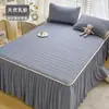 Alfombrilla Refrigerante de Látex para Supermercado de Verano al por Mayor, Faldón de Cama de Seda Hielo, Juego de Tres Piezas para Dormitorio de Estudiantes, Uso Doméstico, Lavable a Máquina, Plegable
