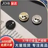 Botões Diamante de Dois Furos com Superfície Côncava Botões de Metal Botões de Camisa Botões de Tricô para Suéter Jinda Acessórios de Vestuário