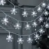 Luzes de fada floco de neve luzes de atmosfera decoração de feriado de Natal luzes penduradas para árvore de Natal luzes pequenas luzes de estrela transfronteiriça temu