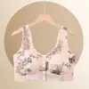 Venda Direta da Fábrica, Modelo Mais Vendido Transfronteiriço no Sudeste Asiático, Sutiã Beauty Back Sem Costura com Fecho Frontal, Sutiã Sem Fio Push-Up para Mulheres de Meia-Idade e Idosas