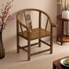 Sillón de Madera Maciza Silla de Té Silla con Respaldo Vintage Sillón Madera de Caucho Ocio Hogar Oficina Silla Principal Retro