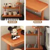 Estante de Almacenamiento para Cosméticos, Caja de Almacenamiento para Productos de Cuidado de la Piel en Escritorio de Tocador, Estante de Madera Maciza para Almacenamiento de Perfumes, Labiales y Tazas en la Entrada