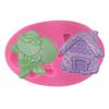Casa de Madera de Santa Claus Nueva Herramienta para Decorar el Borde de Azúcar al Voltear Pastel Molde de Silicona