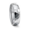 Comercio electrónico transfronterizo nuevo anillo de acero de tungsteno de 6 MM de ancho con diseño de flores en lote anillo de joyería de oro de tungsteno simple y brillante para pareja