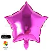Balão de hélio flutuante publicitário de alumínio de 18 polegadas em formato de coração com impressão de logotipo de estrela de cinco pontas atividades decoração de festa de aniversário