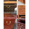 Tirador de Cajón Estilo Antiguo Chino Madera de Palosanto Muebles Tirador Clásico Cajón de Escritorio Tirador Retro de Bronce Tirador de Bronce con Concha