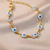 Europa e Estados Unidos cruzados olho do diabo personalidade moda Coringa pulseira nicho simples criativo sorte joia acessórios atacado