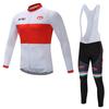 JIEPOLLY roupa de ciclismo traje de manga comprida almofada de silicone bicicleta masculina e feminina secagem rápida roupas para atividades ao ar livre