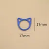 Directamente del fabricante: Broches de Dibujos Animados de Aleación con Forma de Oreja de Gato de Colores, Herramientas de Tejido DIY, Anillas Cerradas, 9 Colores Disponibles
