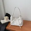 Bolsa de Mão Moda Estilo Coreano Feminina 2025 Nova Tendência Laço Bolsa de Ombro Único Sob o Braço Grande Capacidade Bolsa Quadrada Pequena para o Dia a Dia