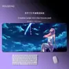 Mouse Pad 2D Anime No Regrets para E-Sports, Espessado, Antiderrapante, Resistente ao Desgaste, Resistente à Sujeira, Tapete para Mesa de Computador de Escritório