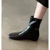 Botines Chelsea de Plataforma Retro 2026 Primavera/Otoño Estilo Nuevo Botas de Piel Negra Caña Corta Adelgazantes Versátiles de Moda Tendencia