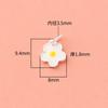 Plata s925 Goteo Pegamento Estilo Coreano Flor de Huevo Colgante Sólido diy Hecho a Mano Pulsera de Cuerda con Cuentas Accesorios de Joyería de Plata Material