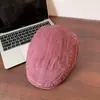 Gorra de Viento Retro Lavada de Nuevo Estilo para Mujer, Boina de Verano con un Toque de Lujo, Circunferencia de Cabeza Grande, Gorra para el Día a Día