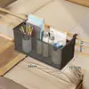 Cesta colgante para mesita de noche para litera superior de dormitorio universitario, estante colgante de almacenamiento para teléfono móvil y libro, organizador de almacenamiento para cama de dormitorio